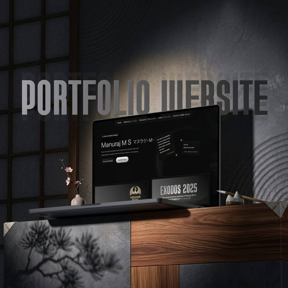 EXYNOZ - Mobile view of the minimalist cinematic portfolio