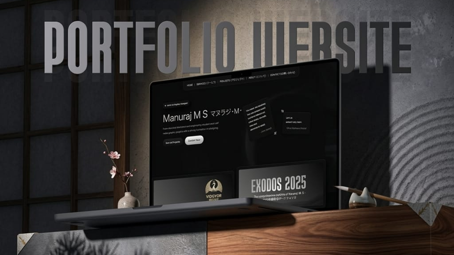 Exynoz - Premium Cinematic Portfolio Design by Manuraj MS