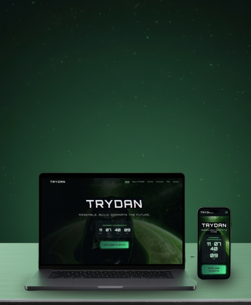 TRYDAN - Next-generation mobile interface design hero